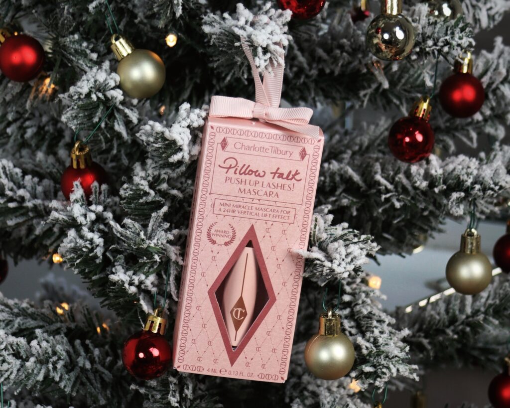Christmas gift guide under £25 Charlotte Tilbury gifts Pillow talk mascara cruelty free