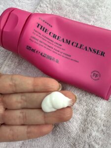 Caroline Hirons skincare - a texture image of the cream cleanser