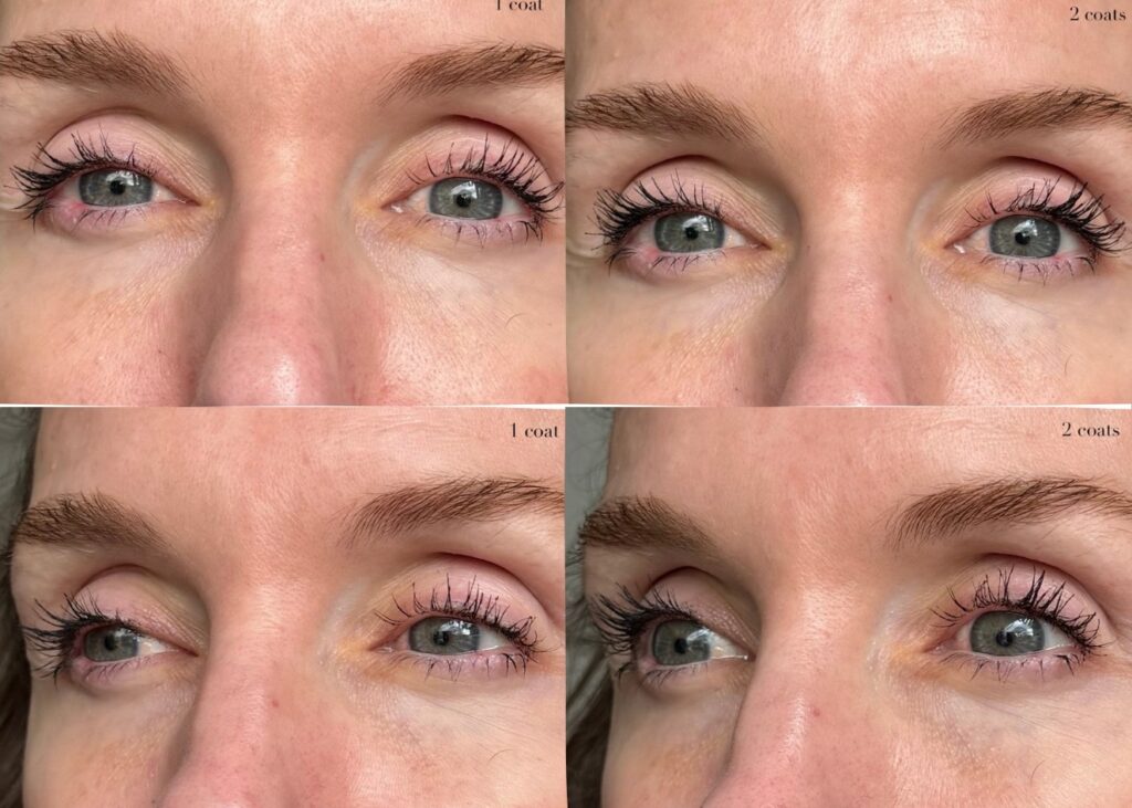 Lancôme Lash Idôle Curl Goddess Mascara curl mascara lift and hold on Amy’s fair lashes